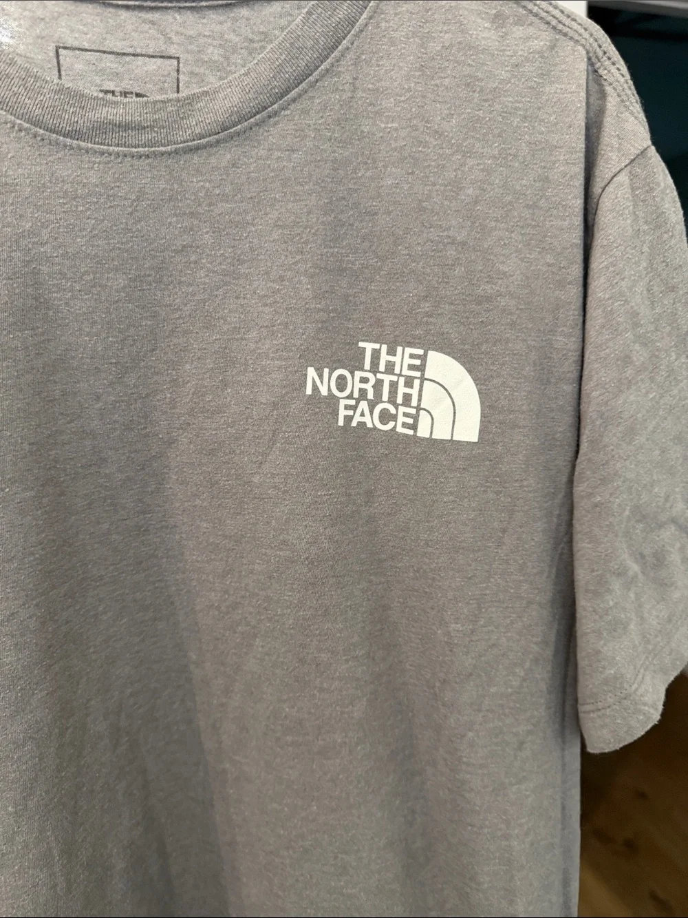 The North Face Men's Short Sleeve Logo Tee - Charcoal Gray Size Large
